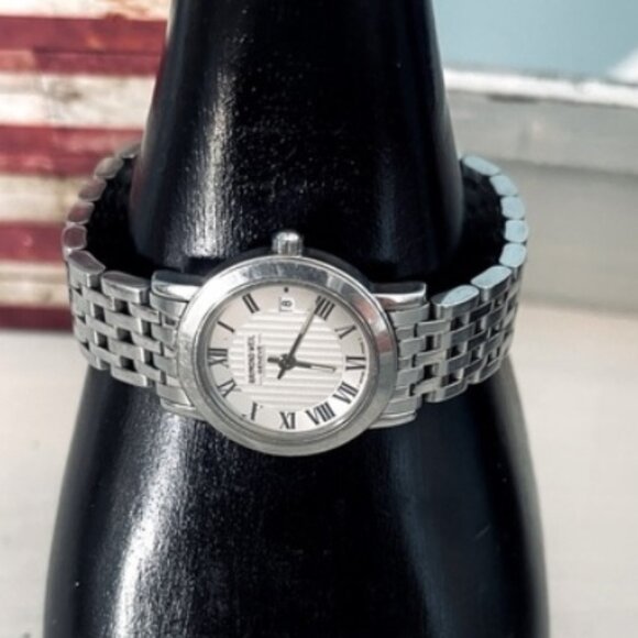 $1195 Raymond Weil Toccata 5393 Stainless Steel Roman Numerals Ladies Watch main image 6